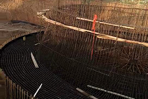 龙岩砼烟囱新建施工现场
